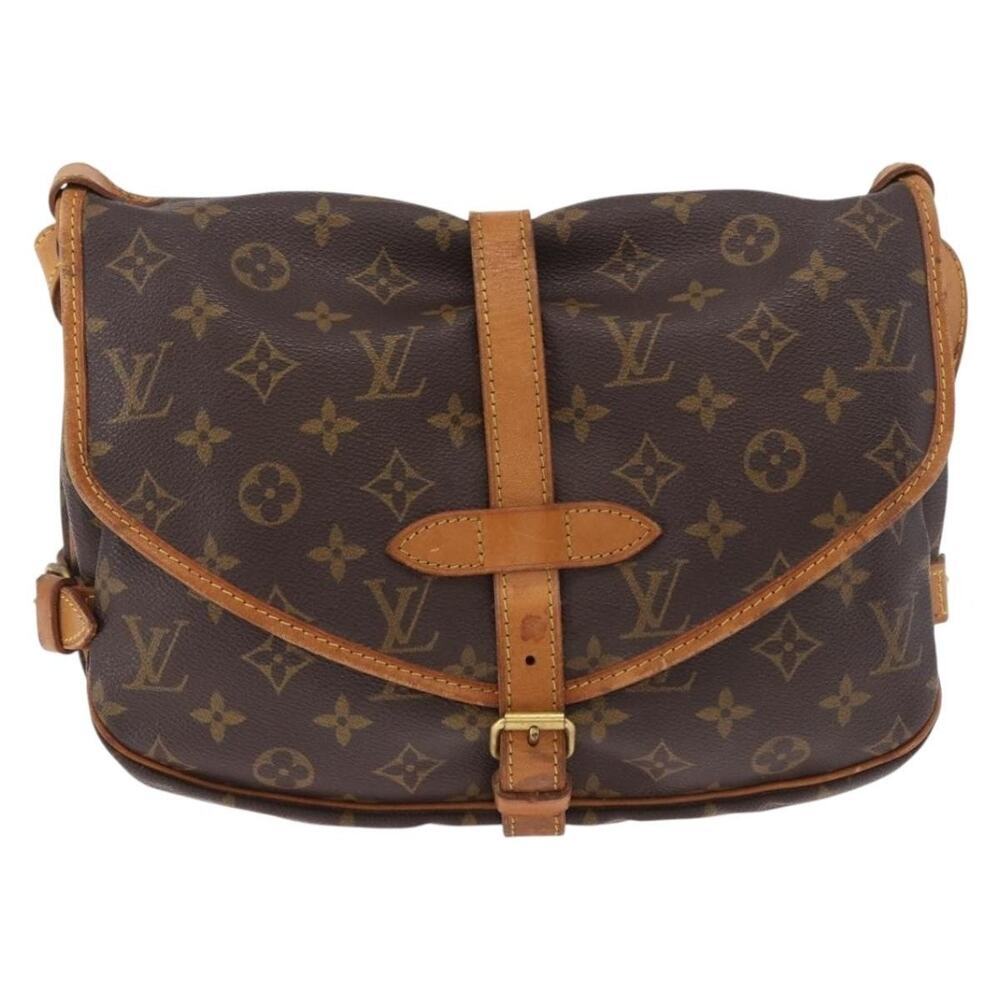 Louis Vuitton Monogram Saumur 30 Shoulder Bag Brown
